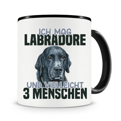 Tasse mit dem Motiv Ich mag Labradore