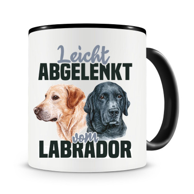 Tasse mit dem Motiv Leicht abgelenkt von Labradoren