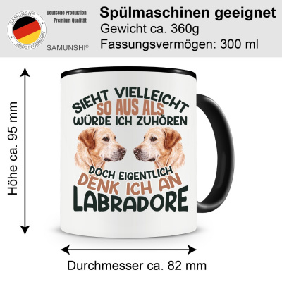 Tasse mit dem Motiv Sieht vielleicht so aus Labrador - Ansicht 2