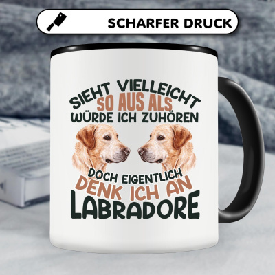 Tasse mit dem Motiv Sieht vielleicht so aus Labrador - Ansicht 4
