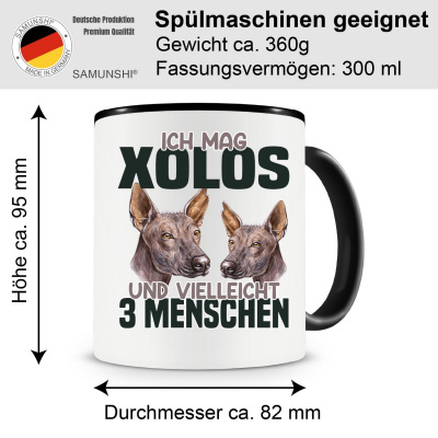 Tasse mit dem Motiv Ich mag Xolos - Ansicht 2