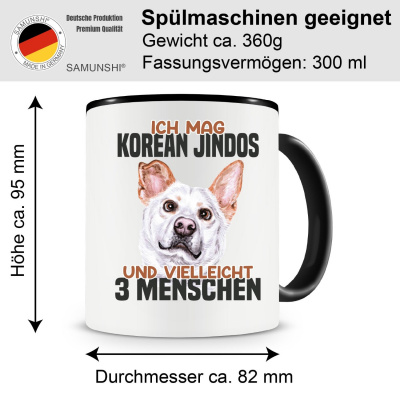 Tasse mit dem Motiv Ich mag Korean Jindos - Ansicht 2