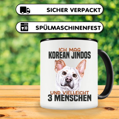 Tasse mit dem Motiv Ich mag Korean Jindos - Ansicht 3