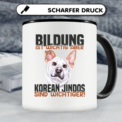 Tasse mit dem Motiv Bildung Wichtig Korean Jindos Wichtiger - Ansicht 4