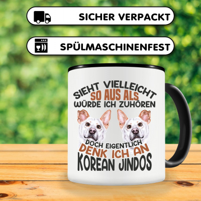 Tasse mit dem Motiv Sieht vielleicht so aus Korean Jindo - Ansicht 3
