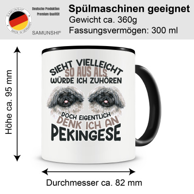 Tasse mit dem Motiv Sieht vielleicht so aus Pekingese - Ansicht 2