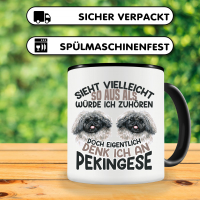 Tasse mit dem Motiv Sieht vielleicht so aus Pekingese - Ansicht 3