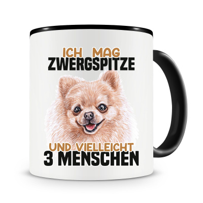 Tasse mit dem Motiv Ich mag Zwergspitz