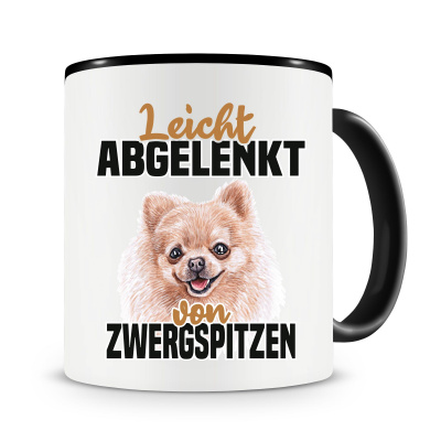 Tasse mit dem Motiv Leicht abgelenkt Zwergspitze