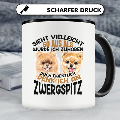 Tasse mit dem Motiv Sieht vielleicht so aus Zwergspitze - Ansicht 4