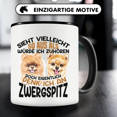 Tasse mit dem Motiv Sieht vielleicht so aus Zwergspitze - Ansicht 5