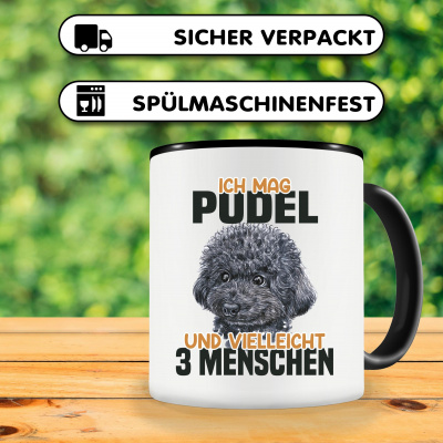 Tasse mit dem Motiv Ich mag Pudel - Ansicht 3