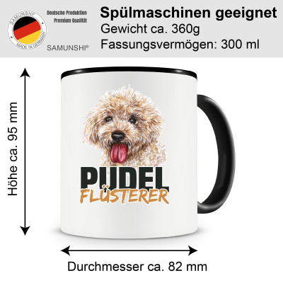 Tasse mit dem Motiv Pudel Flsterer - Ansicht 2
