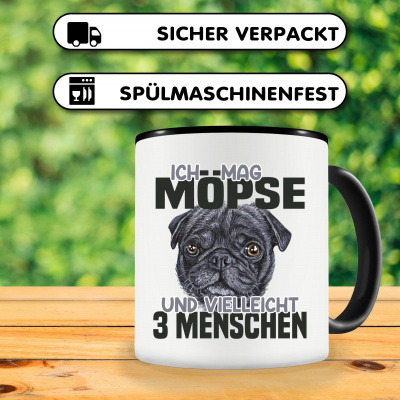 Tasse mit dem Motiv Ich mag Mpse - Ansicht 3