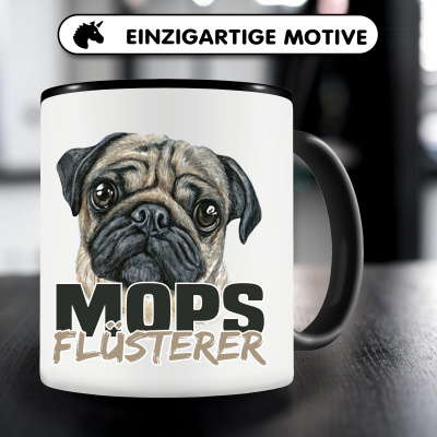 Tasse mit dem Motiv Mops Flsterer - Ansicht 5