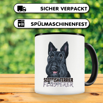 Tasse mit dem Motiv Scottish Terrier Flsterer - Ansicht 3