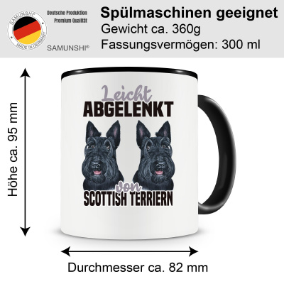 Tasse mit dem Motiv Leicht abgelenkt von Scottish Terrier - Ansicht 2