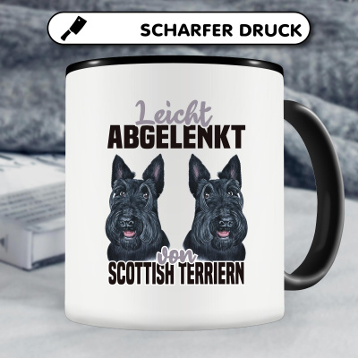 Tasse mit dem Motiv Leicht abgelenkt von Scottish Terrier - Ansicht 4