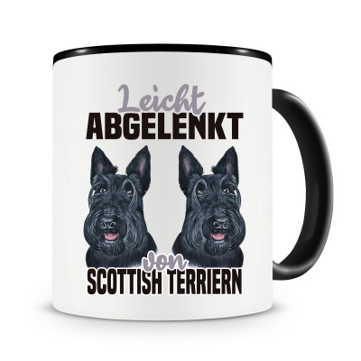 Tasse mit dem Motiv Leicht abgelenkt von Scottish Terrier