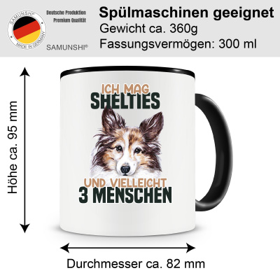 Tasse mit dem Motiv Ich mag Shelties - Ansicht 2