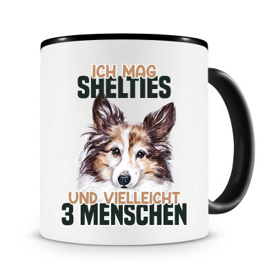 Tasse mit dem Motiv Ich mag Shelties