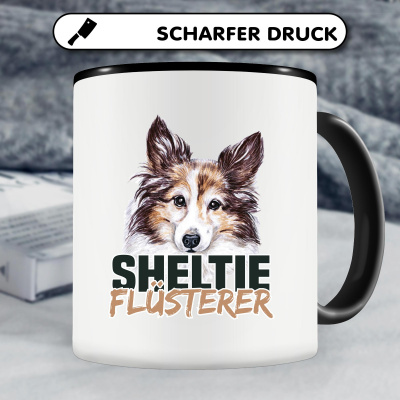 Tasse mit dem Motiv Sheltie Flsterer - Ansicht 4