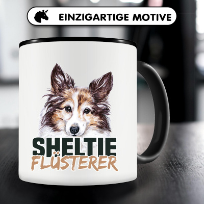 Tasse mit dem Motiv Sheltie Flsterer - Ansicht 5