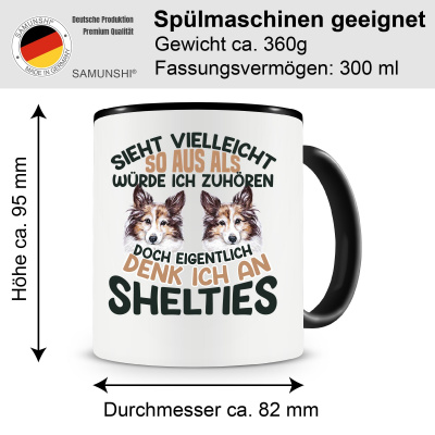 Tasse mit dem Motiv Sieht vielleicht so aus Shelties - Ansicht 2