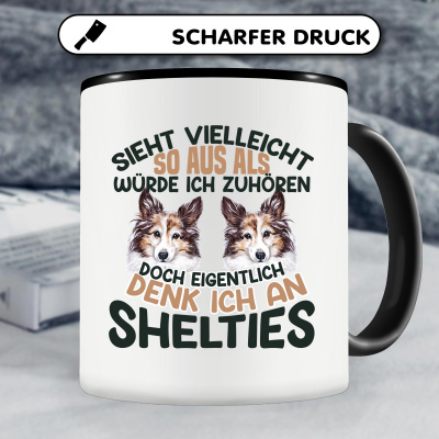 Tasse mit dem Motiv Sieht vielleicht so aus Shelties - Ansicht 4