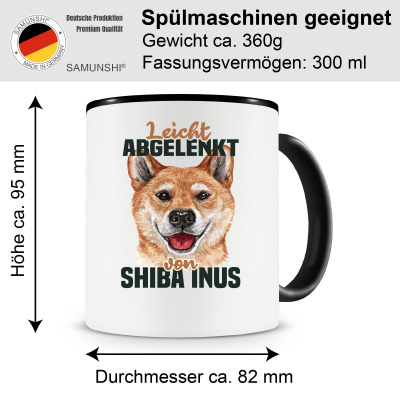 Tasse mit dem Motiv Leicht abgelenkt von Shiba Inu - Ansicht 2