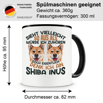 Tasse mit dem Motiv Sieht vielleicht so aus Shiba Inu - Ansicht 2