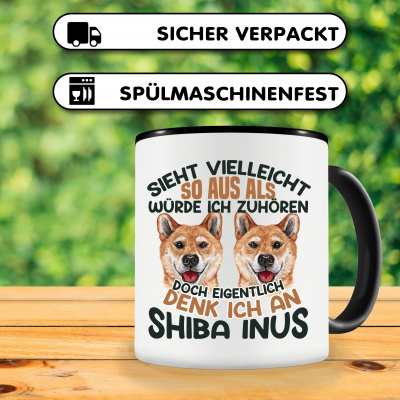 Tasse mit dem Motiv Sieht vielleicht so aus Shiba Inu - Ansicht 3