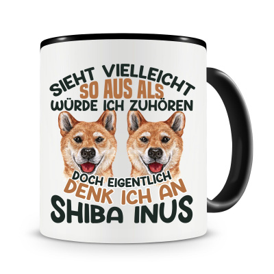Tasse mit dem Motiv Sieht vielleicht so aus Shiba Inu