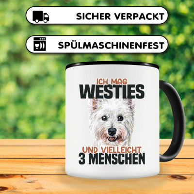 Tasse mit dem Motiv Ich mag Westies - Ansicht 3