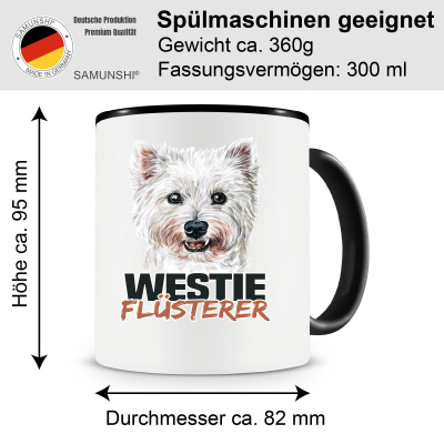 Tasse mit dem Motiv Westie Flsterer - Ansicht 2