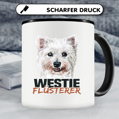 Tasse mit dem Motiv Westie Flsterer - Ansicht 4