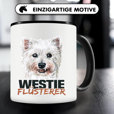 Tasse mit dem Motiv Westie Flsterer - Ansicht 5