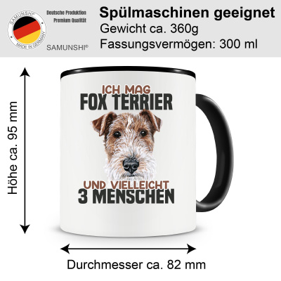 Tasse mit dem Motiv Ich mag Fox Terrier - Ansicht 2