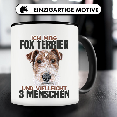 Tasse mit dem Motiv Ich mag Fox Terrier - Ansicht 5