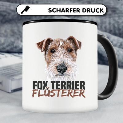 Tasse mit dem Motiv Fox Terrier Flsterer - Ansicht 4