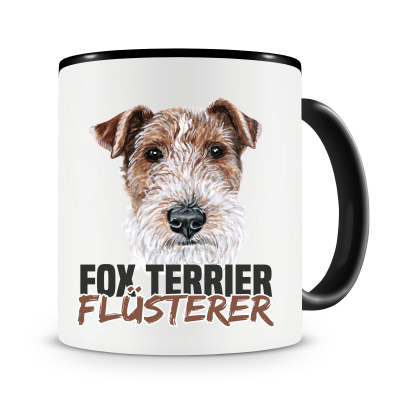 Tasse mit dem Motiv Fox Terrier Flsterer
