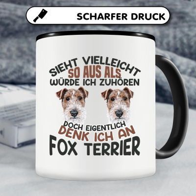 Tasse mit dem Motiv Sieht vielleicht so aus Fox Terrier - Ansicht 4