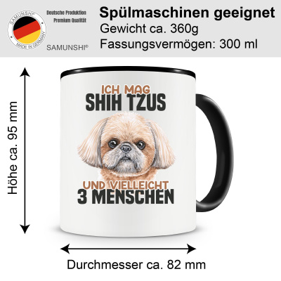 Tasse mit dem Motiv Ich mag Shih Tzus - Ansicht 2
