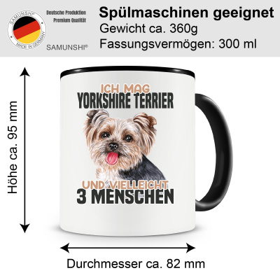Tasse mit dem Motiv Ich mag Yorkshire Terrier - Ansicht 2