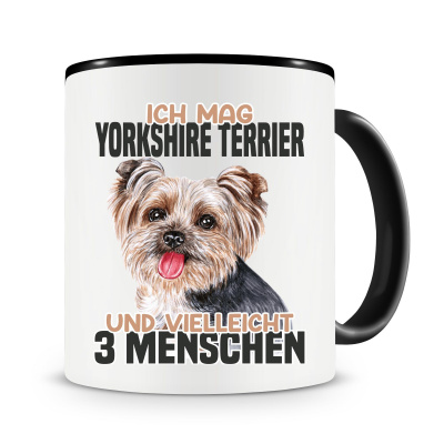 Tasse mit dem Motiv Ich mag Yorkshire Terrier