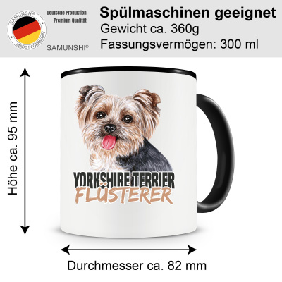 Tasse mit dem Motiv Yorkshire Terrier Flsterer - Ansicht 2
