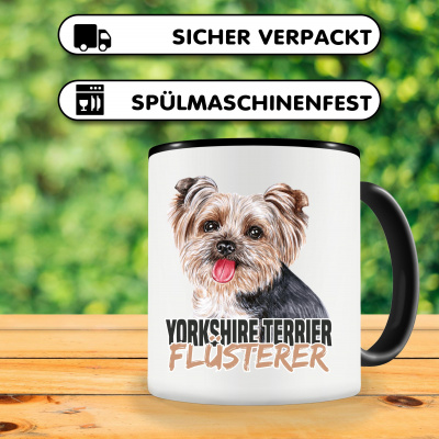 Tasse mit dem Motiv Yorkshire Terrier Flsterer - Ansicht 3