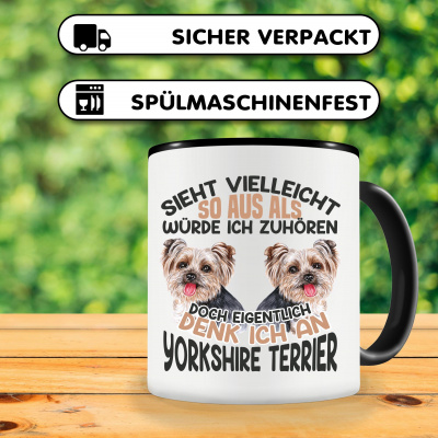 Tasse mit dem Motiv Sieht vielleicht so aus Yorkshire Terrier - Ansicht 3
