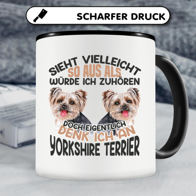 Tasse mit dem Motiv Sieht vielleicht so aus Yorkshire Terrier - Ansicht 4