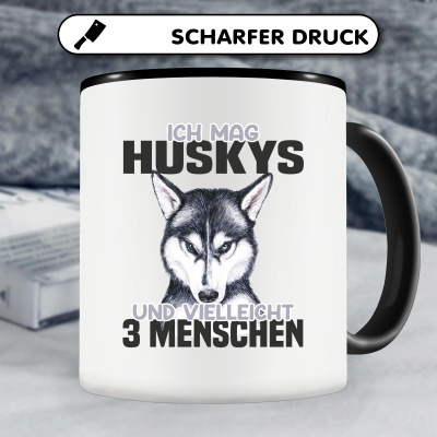 Tasse mit dem Motiv Ich mag Huskys - Ansicht 4